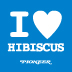 I LOVE HIBISCUS ブルー